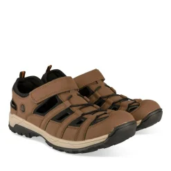 Sandales Trekking MARRON Homme Motif Uni Scratch