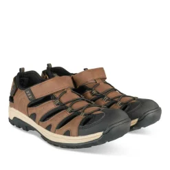 Sandales Trekking MARRON Homme Motif Uni Scratch