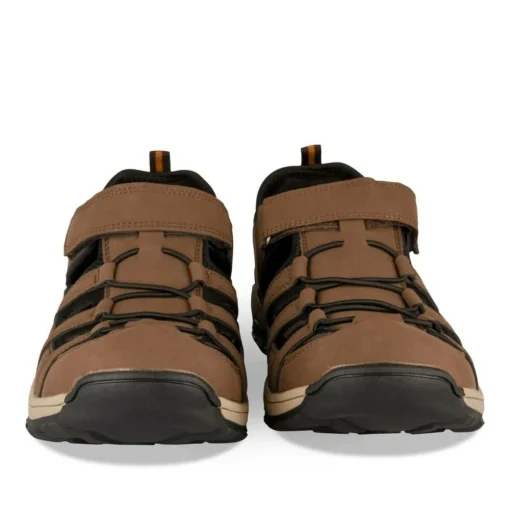 Sandales Trekking MARRON Homme Motif Uni Scratch