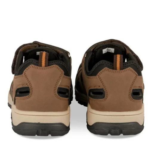 Sandales Trekking MARRON Homme Motif Uni Scratch