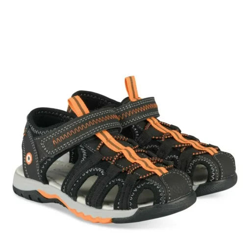 Sandales Trekking NOIR Garçon Motif Multicolore Scratch