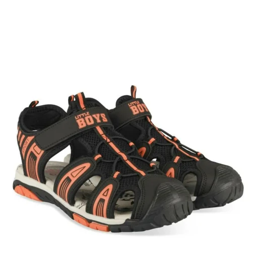 Sandales Trekking NOIR Garçon Motif Multicolore Scratch