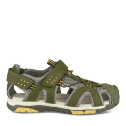Sandales Trekking VERT Garçon Motif Multicolore Scratch