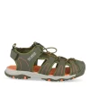 Sandales Trekking VERT Garçon Motif Multicolore Scratch