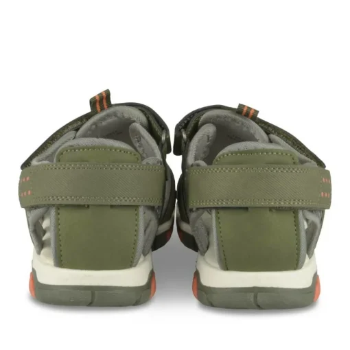Sandales Trekking VERT Garçon Motif Uni Scratch