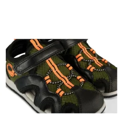 Sandales Trekking VERT Garçon Motif Multicolore Scratch