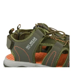 Sandales Trekking VERT Garçon Motif Multicolore Scratch