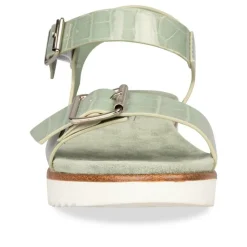 Sandales VERT Femme Boucle