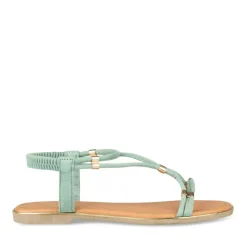 Sandales VERT Femme Elastique
