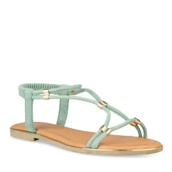 Sandales VERT Femme Elastique