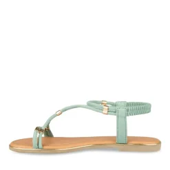 Sandales VERT Femme Elastique