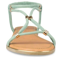 Sandales VERT Femme Elastique