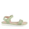 Sandales VERT Fille Motif Paillettes Scratch