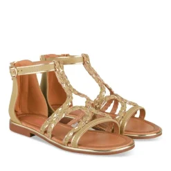 Sandales VERT Fille Motif Tressé Fermeture éclair