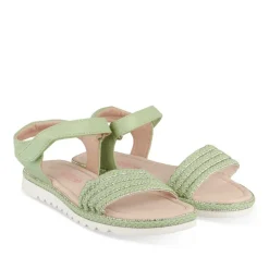 Sandales VERT Fille Motif Paillettes Scratch