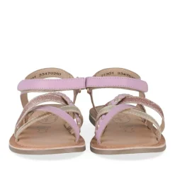 Sandales VIOLET Fille CUIR Motif Tressé Scratch