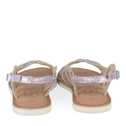 Sandales VIOLET Fille CUIR Motif Tressé Boucle