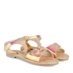 Sandales VIOLET Fille Motif Iridescent Scratch