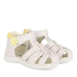 Sandales VIOLET Fille Motif Fleuri Scratch