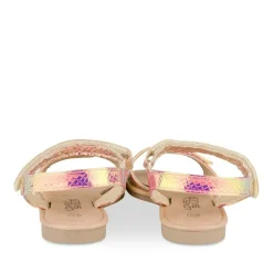 Sandales VIOLET Fille Motif Iridescent Scratch