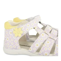 Sandales VIOLET Fille Motif Fleuri Scratch