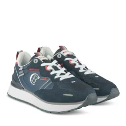 Sneakers Running MARINE Homme Motif Uni Lacets