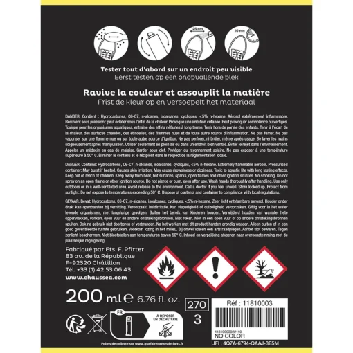 Spray Rénovateur Daim Incolore CHAUSSEA