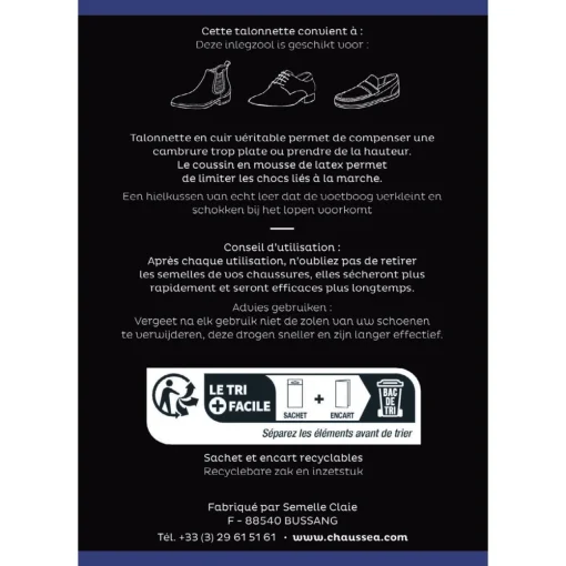 Talonnette Cuir CHAUSSEA