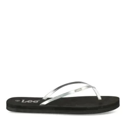 Tongs ARGENT Femme Motif Uni A Enfiler