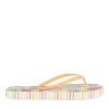 Tongs BLANC Femme Motif Uni A Enfiler