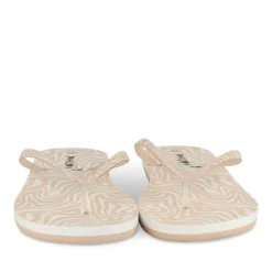 Tongs BLANC Femme Motif Uni A Enfiler