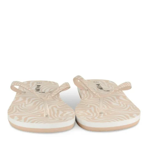Tongs BLANC Femme Motif Uni A Enfiler