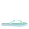 Tongs BLEU Femme Motif Uni A Enfiler