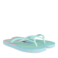 Tongs BLEU Femme Motif Uni A Enfiler