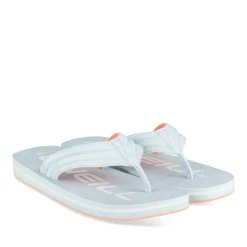 Tongs BLEU Femme Motif Uni A Enfiler