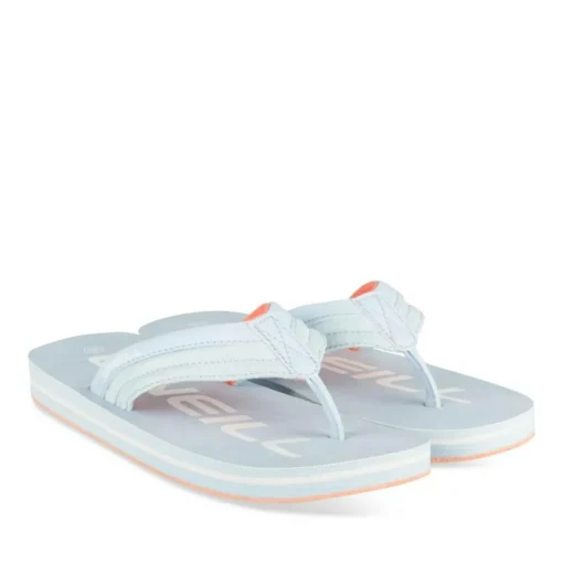 Tongs BLEU Femme Motif Uni A Enfiler