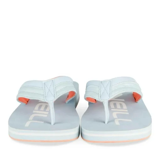 Tongs BLEU Femme Motif Uni A Enfiler