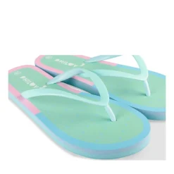 Tongs BLEU Femme Motif Uni A Enfiler
