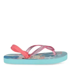Tongs BLEU Fille Motif Uni A Enfiler