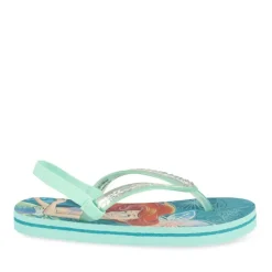 Tongs BLEU Fille Motif Uni A Enfiler