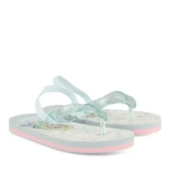 Tongs BLEU Fille Motif Uni A Enfiler