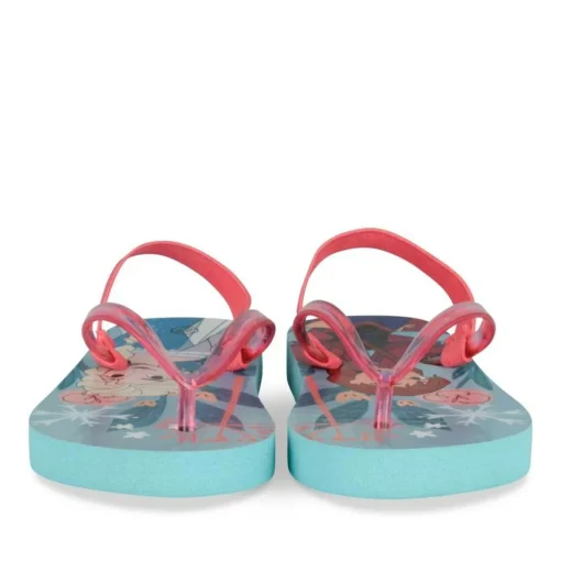 Tongs BLEU Fille Motif Uni A Enfiler
