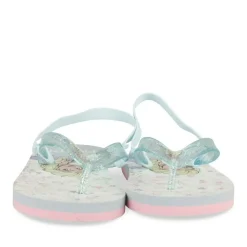 Tongs BLEU Fille Motif Uni A Enfiler