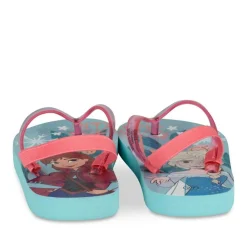 Tongs BLEU Fille Motif Uni A Enfiler
