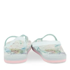 Tongs BLEU Fille Motif Uni A Enfiler