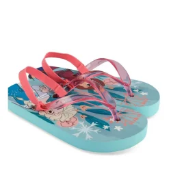 Tongs BLEU Fille Motif Uni A Enfiler