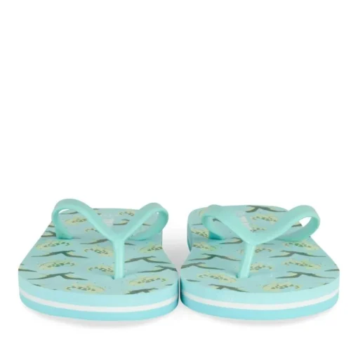 Tongs BLEU Garçon Motif Dinosaure A Enfiler