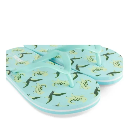 Tongs BLEU Garçon Motif Dinosaure A Enfiler