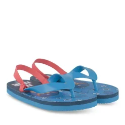 Tongs BLEU Garçon Motif Uni Elastique