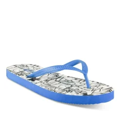 Tongs BLEU Garçon Motif Uni A Enfiler